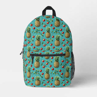 Sac À Dos Imprimé Bonheur Ananas Cerise