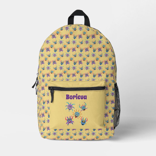 Sac À Dos Imprimé Boricua Vejigante backpack (Recto)