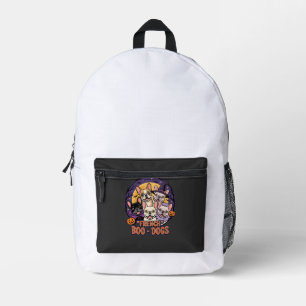 Sac À Dos Imprimé Bouledogue français Halloween Boo Chiens Vecteur