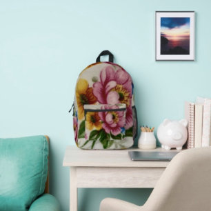 Sac À Dos Imprimé Bouquet floral de tasse à thé 