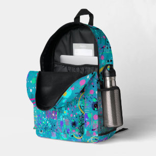 Sac À Dos Imprimé Bulles d'océan : Art maximaliste