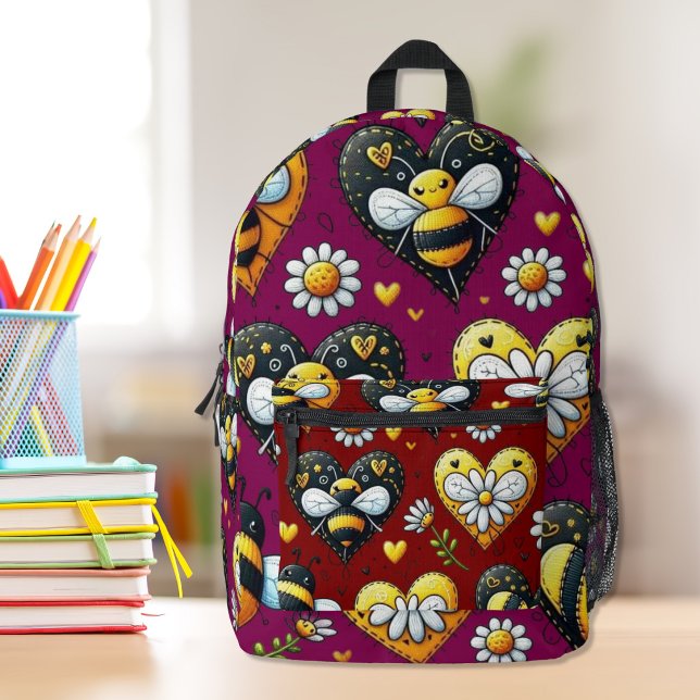 Sac à dos imprimé Bumblebee Love (Créateur téléchargé)