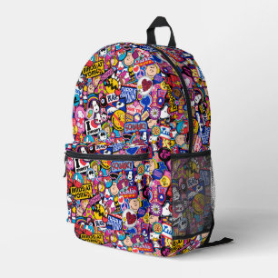 Sac À Dos Imprimé cacahuètes Motif de patchs Mixtape