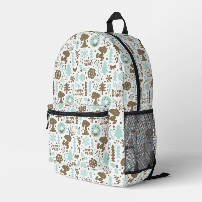 Sac À Dos Imprimé cacahuètes | Snoopy Frosty Motif de Noël (Coin arrière droit)