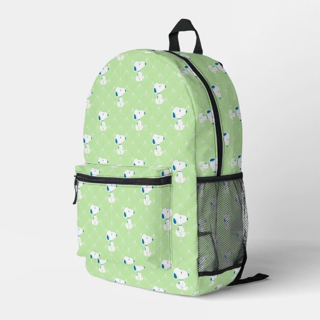 Sac À Dos Imprimé cacahuètes | Snoopy Green Deco Dreams Motif (Coin arrière droit)