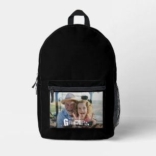 Sac À Dos Imprimé Cadeau Photo Meilleur Papi du Monde Année de Créat