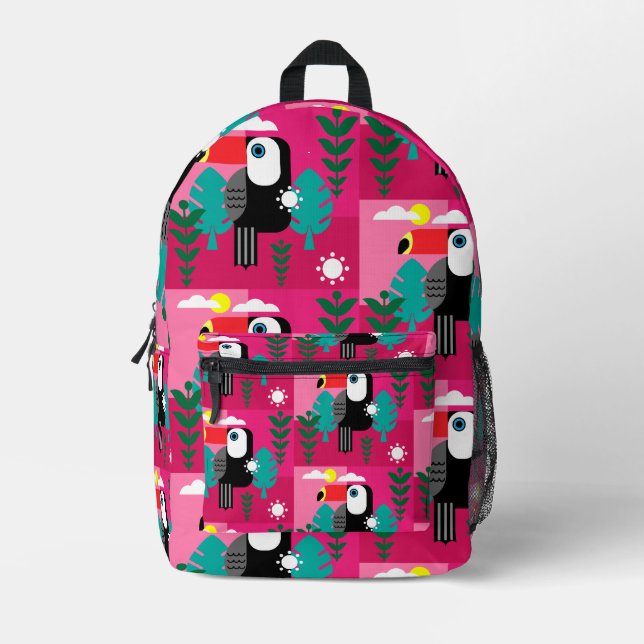 Sac À Dos Imprimé Cadeau Toucan (Recto)
