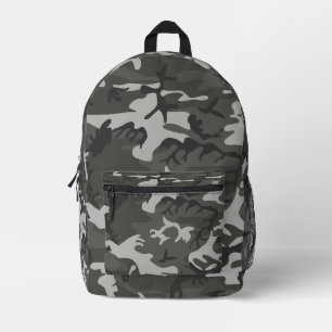 Sac À Dos Imprimé Camo gris