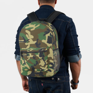Sac À Dos Imprimé Camo Woodland