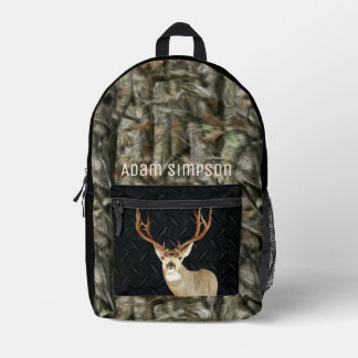 Sac À Dos Imprimé Camouflage des cerfs Mule Chasse Cool Antlers
