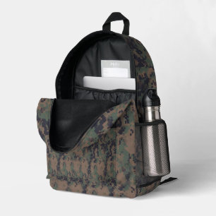 Sac À Dos Imprimé Camouflage numérique vert forêt