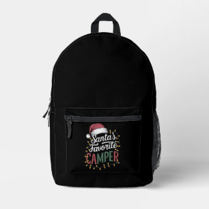Sac À Dos Imprimé Camping Noël Le cadeau préféré de Santa pour campe