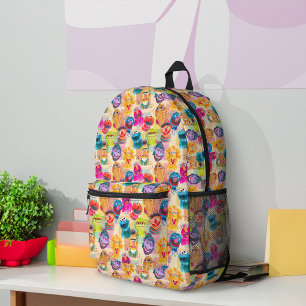 Sac À Dos Imprimé Caractères de rue Sésame   Motif coloré