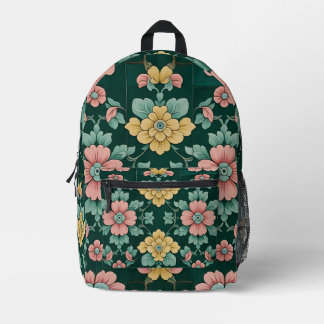 Sac À Dos Imprimé Carrelage floral victorien