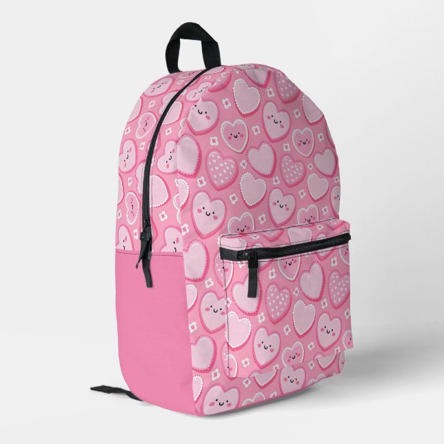 Sac À Dos Imprimé Carrosserie rose mignonne pour enfants (Coin arrière gauche)