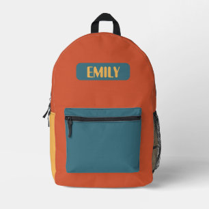 Sac À Dos Imprimé Cartable maternelle personnalisé – Bloc de couleur