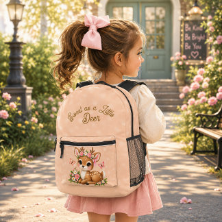 Sac À Dos Imprimé Cartable personnalisé Petit Cerf pour Filles, Mign