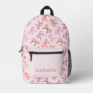 Sac À Dos Imprimé Cartable personnalisé pour jolies filles roses