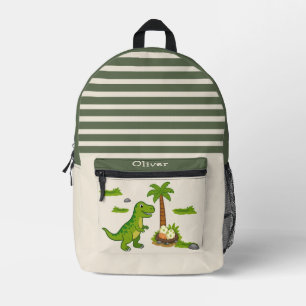 Sac À Dos Imprimé Cartable personnalisé T-Rex Dinosaure Mignon École