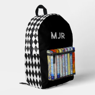 Sac À Dos Imprimé cassette et Jacquard de style années 80