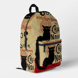 Sac À Dos Imprimé Ce Soir Conversation Noir Chat noir, Art Nouveau V