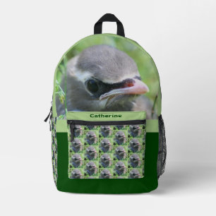 Sac À Dos Imprimé Cèdre cire oiseau naissant Personnalisé
