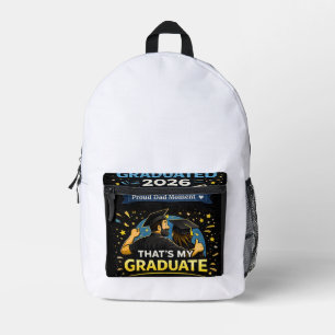Sac À Dos Imprimé C'est mon diplômé