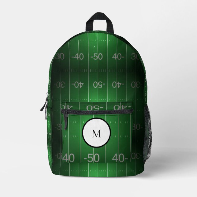 Sac À Dos Imprimé Champ de football personnalisé (Recto)