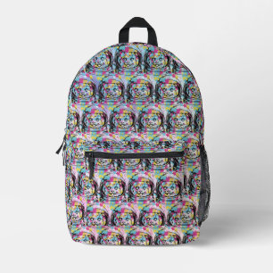 Sac À Dos Imprimé Chat Astronaute