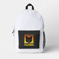 Chat Noir Halloween Graphique de Citrouille Vintag