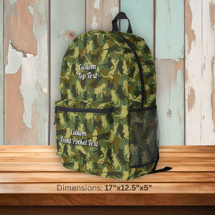 Sac À Dos Imprimé Chats Camouflage Woodland