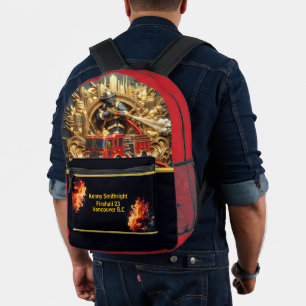 Sac À Dos Imprimé Chefs de jour Ville Pompiers Heure d'or