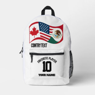 Sac À Dos Imprimé Chemise de tournoi de football personnalisée pour 