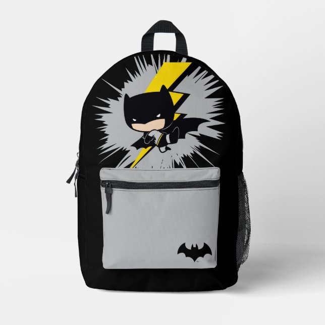 Sac À Dos Imprimé Chibi Batman Lightning Kick (Recto)