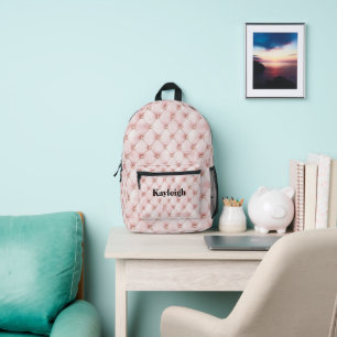 Sac À Dos Imprimé Chic Fille Blush Rose & Or