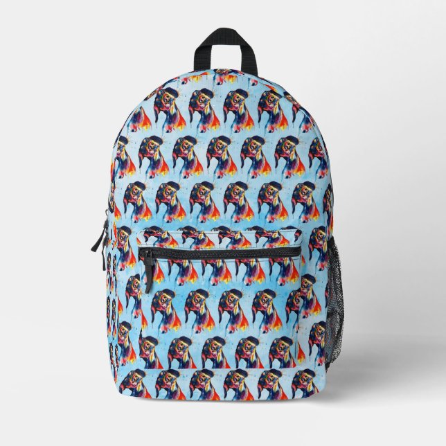 Sac À Dos Imprimé Chien (Recto)