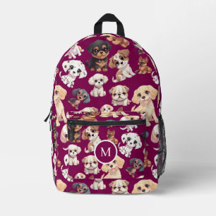 Sac À Dos Imprimé Chien rose foncé mignon