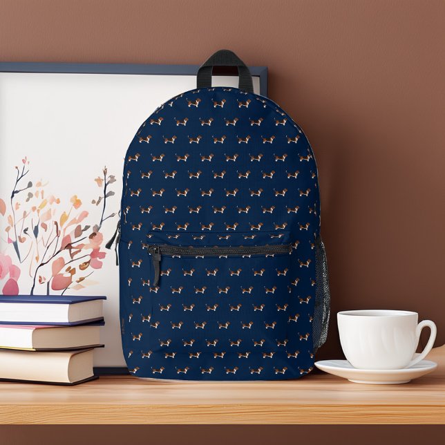 Sac À Dos Imprimé Chiens Beagles doux Motif Personnalisé (Créateur téléchargé)