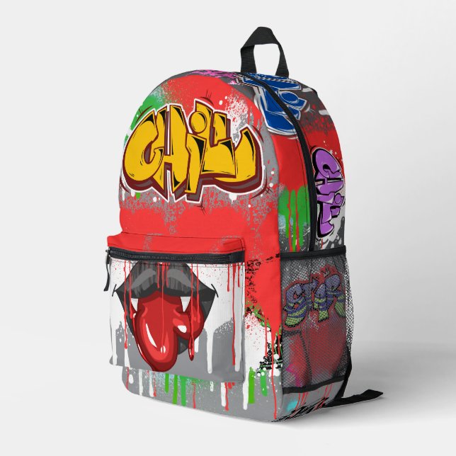 Sac À Dos Imprimé Chill attrayant vampire sanglant arrière - plan mo (Coin arrière droit)