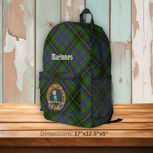 Sac À Dos Imprimé Cimier du clan MacInnes sur tartan