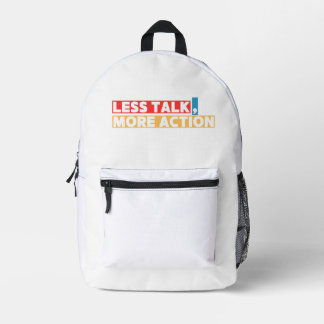 Sac À Dos Imprimé Citation Motivationnelle Audacieuse – Moins de Par