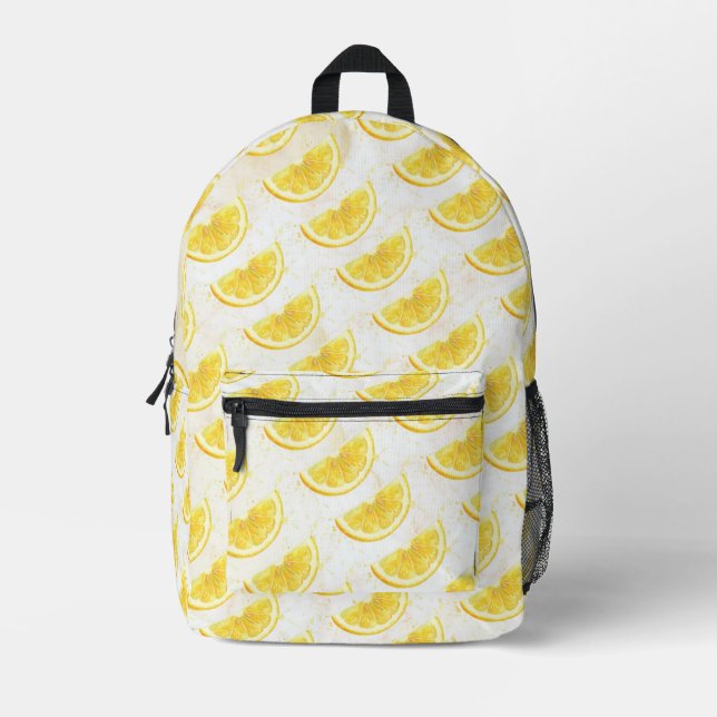 Sac À Dos Imprimé Citron (Recto)