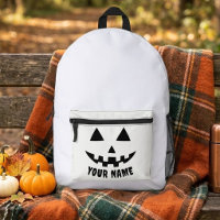 Citrouille Personnalisée Halloween Nom Noir & Blan