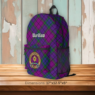 Sac À Dos Imprimé Clan Wardlaw Crest sur Tartan