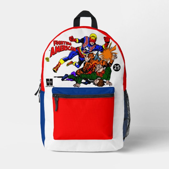 Sac À Dos Imprimé Classic 'Fighting American' Comic Backpack  (Recto)
