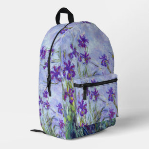 Sac À Dos Imprimé Claude Monet - Lilac Irises / Iris Mauves