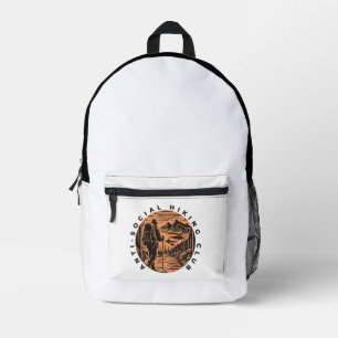 Sac À Dos Imprimé Club de Randonnée Anti-Social Graphique