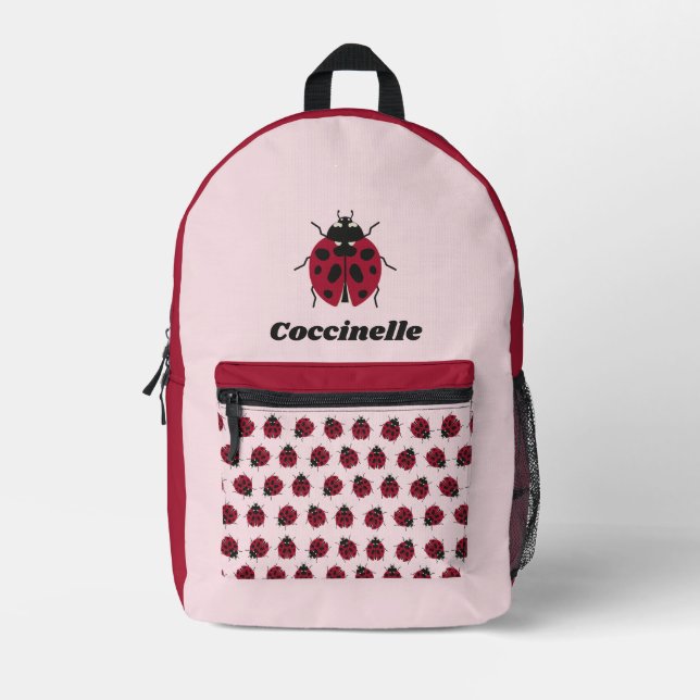Sac À Dos Imprimé Coccinelle (Recto)