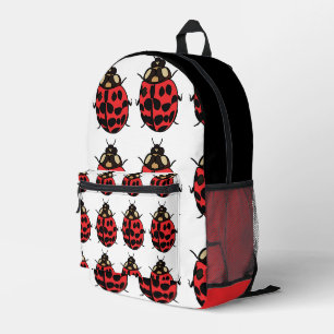 Sac À Dos Imprimé Coccinelle Rouge Noir Insecte Coccinelle 