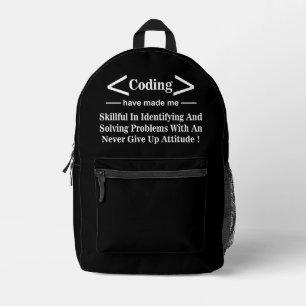 Sac À Dos Imprimé Codeur Développeur Programmeur Codeur Coding
